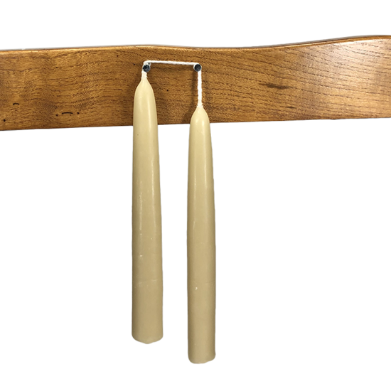 7 Inch Hand Dipped Taper Beeswax Candle 