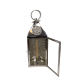 Pierced Tin Lantern with glass Door