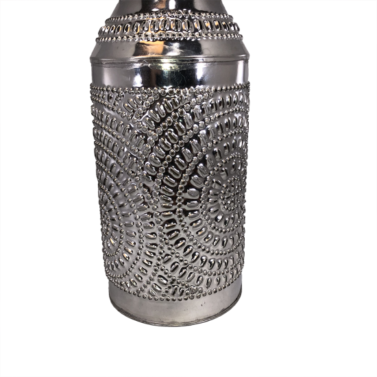 Pierced Tin Lantern with glass Door